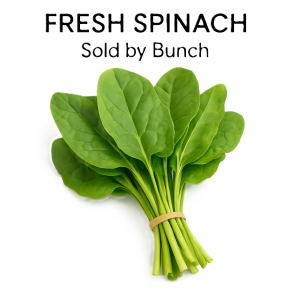 Fresh Spinach - Sold by Bunch