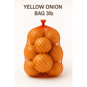 Yellow Onion 3lb bag ($0.33/lb)