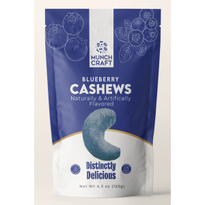 Munch Craft Blueberry Cashews – 4.3 oz (125g)