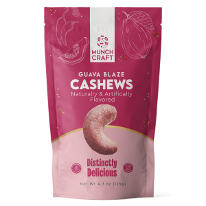 Munch Craft Guava Blaze Cashews – 4.3 oz (125g)