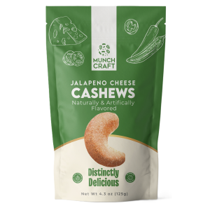 Munch Craft Jalapeño Cheese Cashews – 4.3 oz (125g)