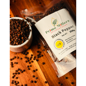 Prime Millers Whole Black Pepper – 250g
