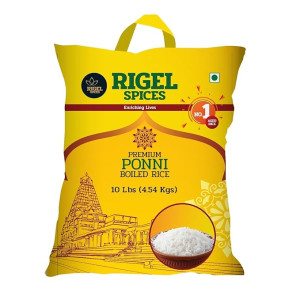  Rigel Spices Premium Ponni Boiled Rice - 10LB