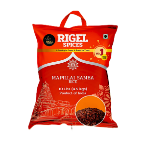 Rigel Spices Mapillai Samba Rice (Red) 10 Lb 