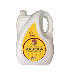 Rigel Spices Wood Pressed Groundnut Oil 5 L