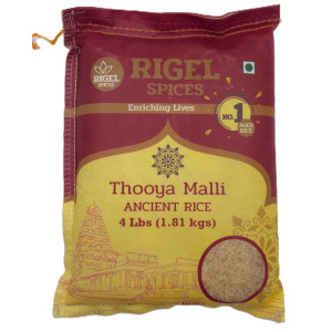 Rigel Spices Thooya Malli Ancient Rice 4 lbs