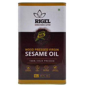 Rigel Wood Pressed Virgin Sesame Oil 5L (169 fl. oz.)
