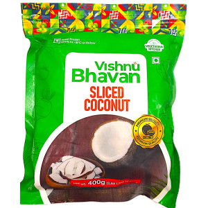 Vishnu Bhavan Sliced Coconut 400 g