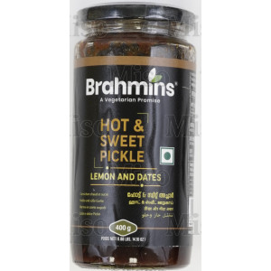 Brahmins Hot & Sweet Lemon and Dates Pickle (400 g.)