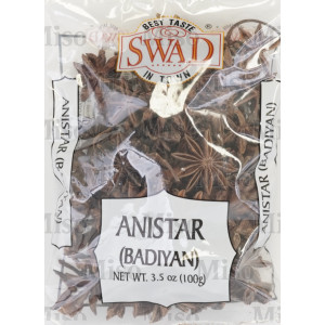 Swad Anistar (Badiyan) Star Anise (3.5 oz.)