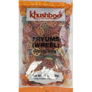 Khushboo Fryums (Wheel) Unfried Wafer (400 g.)