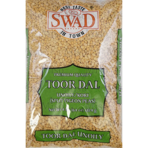 Swad Toor Dal (Split Pigeon Peas) Unoily (4 lb.)
