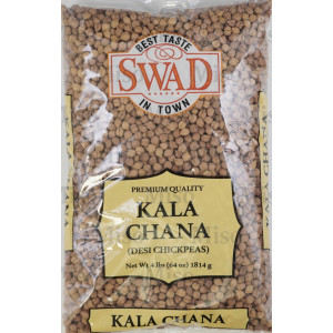 Swad Premium Quality Kala Chana (Desi Chickpeas) (4 lb.)