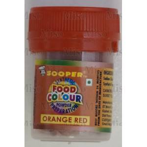 Jooper Synthetic Food Colour Powder - Orange Red (10 g.)