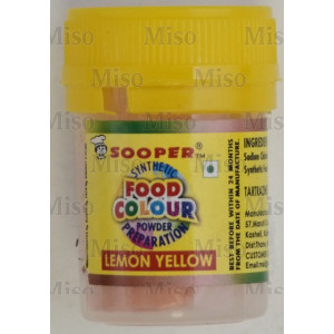 Sooper Synthetic Food Colour Powder - Lemon Yellow (10 g.)
