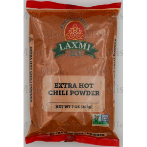 Laxmi. EXTRA HOT CHILI POWDER 200 GM (NONGMO)