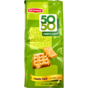 Britannia 50-50 Sweet & Saty  Family pack 372g