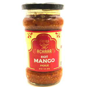 Deep Achaar Hot Mango  Pickle 10 Z 