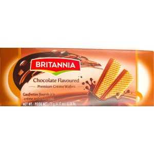 Britannia  Chocolate Flavored Creme Wafers  175g  