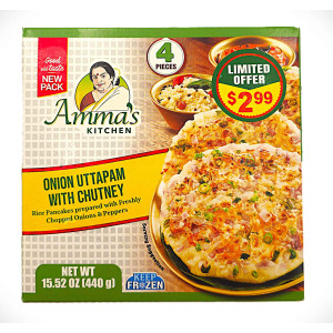  Amma's  Onion Uttapam with Chutney 400g 