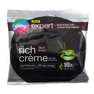 Godrej Expert Rich Creme Black Brown Hair Color  20g 