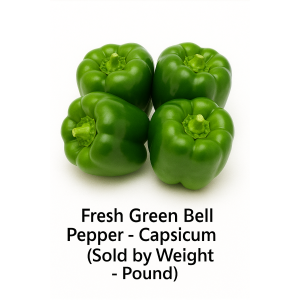 Fresh Green Bell Pepper - Capsicum $.039/pcs