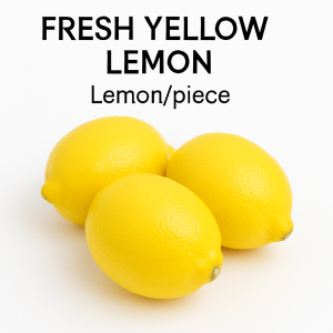 Fresh large Lemon $ 0.39/piece 