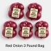 Red Onion 3 Pound Bag ($0.49/lb)