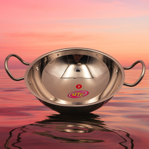 Stainless Stell Kadai (Medium Size) 